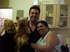 Tutty Junior com seu pai e mãe