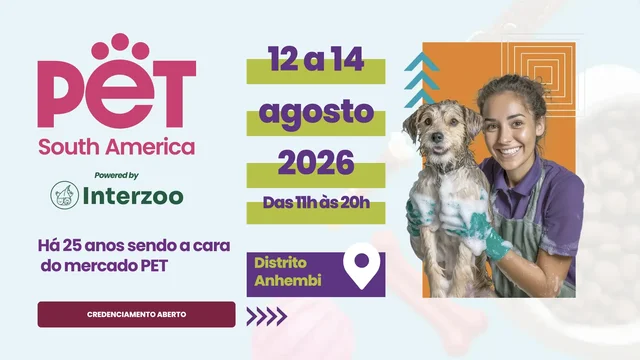 Feira em S&atilde;o Paulo ter&aacute; a&ccedil;&otilde;es da CBKC, miss&atilde;o do Sebrae e conte&uacute;dos para empresas do setor pet, com foco em inova&ccedil;&atilde;o, gest&atilde;o e socializa&ccedil;&atilde;o animal.